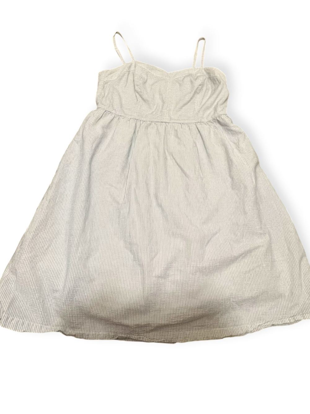 LOFT Striped Sundress White Blue Size 2